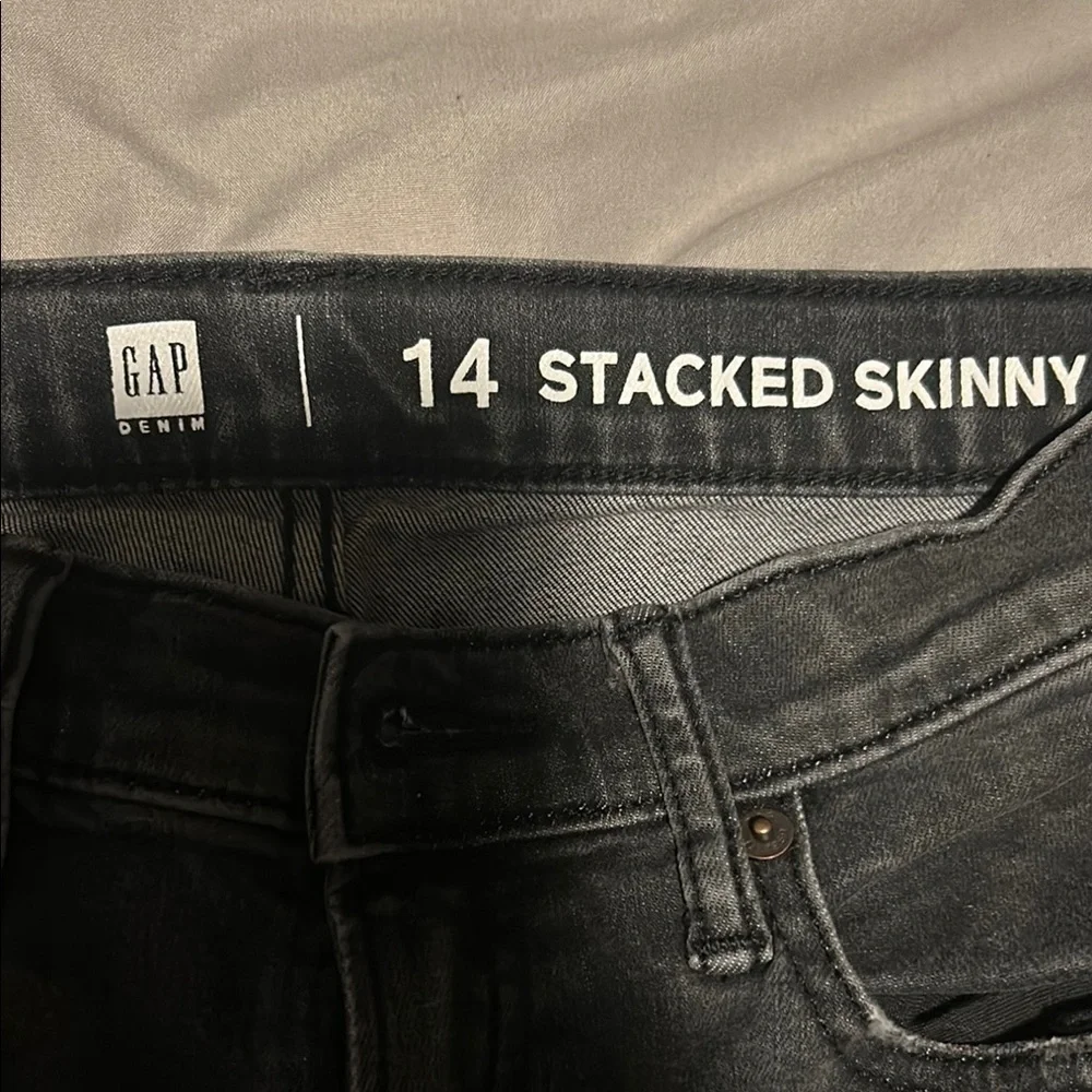 GAP Charcoal Stacked Skinny Jeans